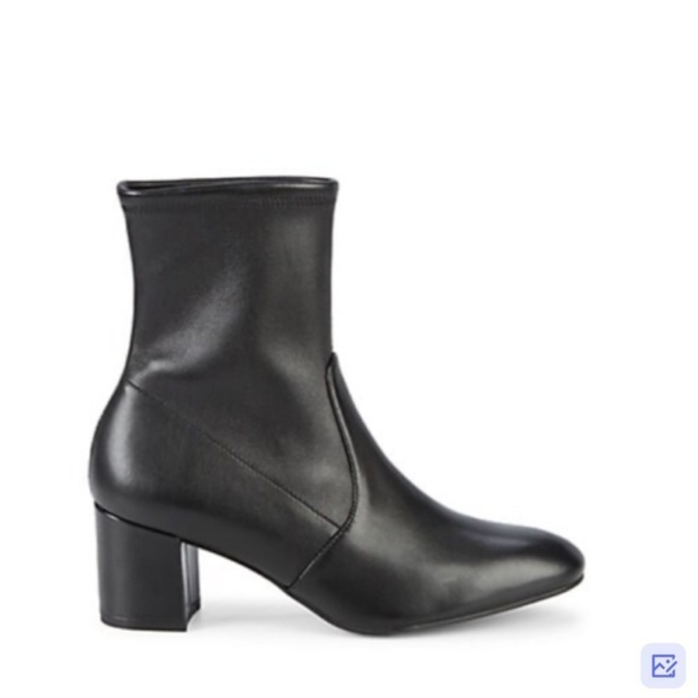 Stuart Weitzman Siggy Stretch Leather Booties
